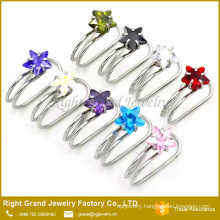 Customized Fashion Surgical Steel Cubic Zirconia Non-Piercing Earring Clip